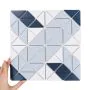 Tile Aztec Vector Blue Matte