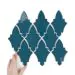 Current selected product: Tile Arabesque Shield Ocean Granate Gloss
