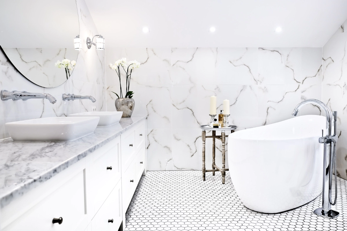 Modern floor tiles for living room, kitchen, and bathroom