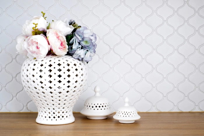glaze covered with enamel clinker tiles resistant to dirt gray arabesque