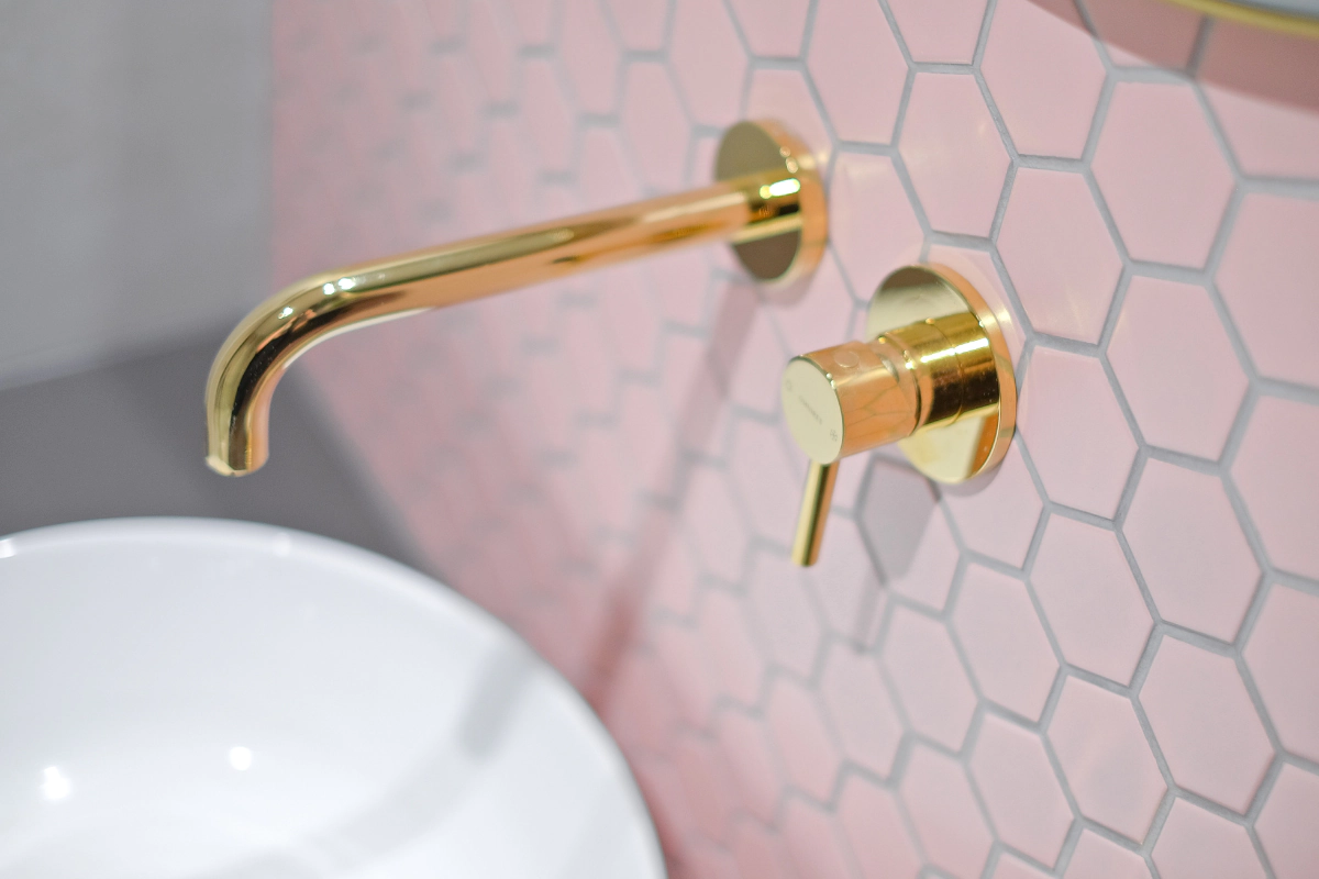 Bathroom wall tiles, mosaic on the wall